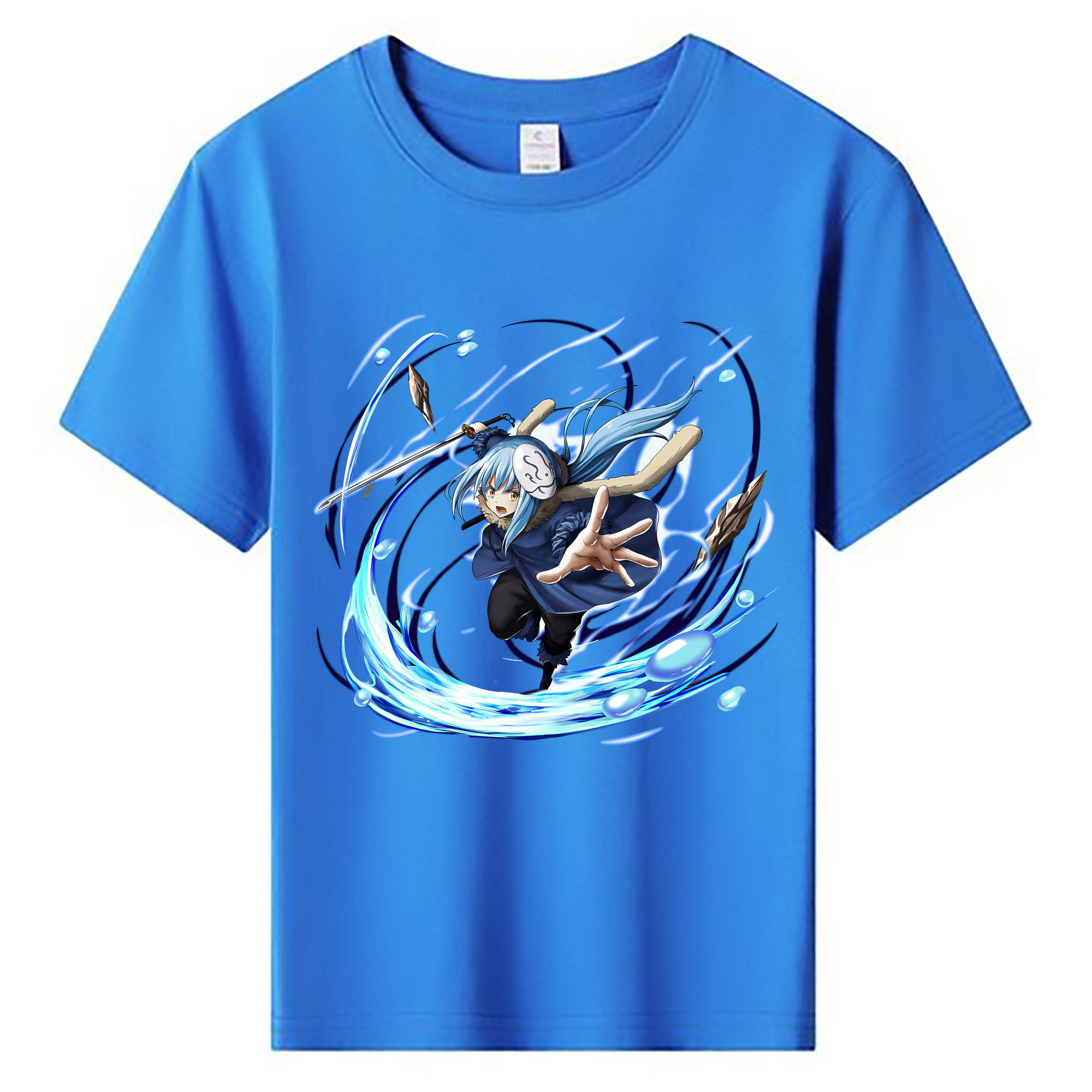 （画像用） 転スラ Regarding Reincarnated to Slime 綿100％キッズTシャツ（フロントプリント）